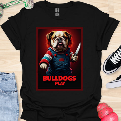 Bulldogs Play - Halloween - V1 - Redhead Bulldog T-Shirt